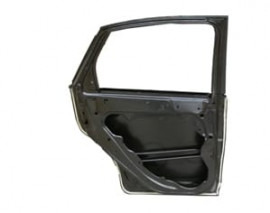 FORD FOCUS- SD/HB- 05/07; ARKA KAPI KOMPLE SOL SİYAH BAND DELİKSİZ (İCELİ/ÇEKOMASTİKLİ) (BFN)
