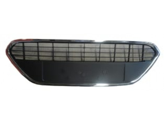 FORD FOCUS- SD/HB- 08/11; ÖN TAMPON PANJURU SİYAH (PLAKALIK PLASTİĞİ) (NİKELAJ KAPLAMALI) (TW)