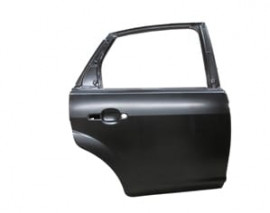 FORD FOCUS- SD/HB- 08/11; ARKA KAPI KOMPLE SAĞ SİYAH BAND DELİKSİZ (İCELİ/ÇEKOMASTİKLİ) (BFN)