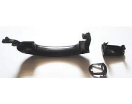 FORD FUSION- 03/11; ÖN KAPI DIŞ AÇMA KOLU SOL SİYAH (PÜTÜRLÜ TİP) ANAHTAR DELİKLİ (HUSHAN)