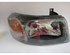 FORD TRANSIT- V184- 02/06; FAR LAMBASI SAĞ ELEKTRİKLİ/MANUEL SİYAH 4 FİŞLİ (H4)(AYFAR) (E MARKLI)