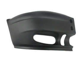 FORD TRANSIT- V184- 02/06; ÖN TAMPON UCU SAĞ SİYAH (SİS DELİKLİ) (EUROBUMP)