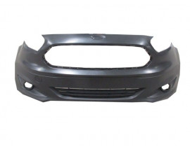 FORD TOURNEO COURIER- 14/18; ÖN TAMPON SİYAH IZGARALI/SİS DELİKLİ/SİS KAPAKLARI ÜZERİNDE