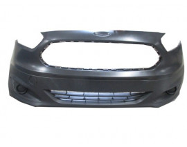 FORD TOURNEO COURIER- 14/18; ÖN TAMPON SİYAH IZGARALI/SİS DELİKSİZ/SİS KAPAKLARI ÜZERİNDE