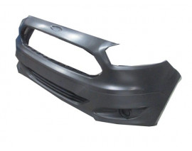 FORD TOURNEO COURIER- 14/18; ÖN TAMPON SİYAH IZGARALI/SİS DELİKSİZ/SİS KAPAKLARI ÜZERİNDE