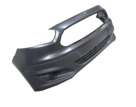 FORD TOURNEO COURIER- 14/18; ÖN TAMPON SİYAH IZGARALI/SİS DELİKSİZ/SİS KAPAKLARI ÜZERİNDE