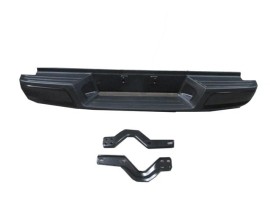 ISUZU D MAX- PICK UP- 04/07; ARKA TAMPON SİYAH (PLAKA LAMBALI (BAĞLANTI SACLARI İLE BİRLİKTE) FPI)