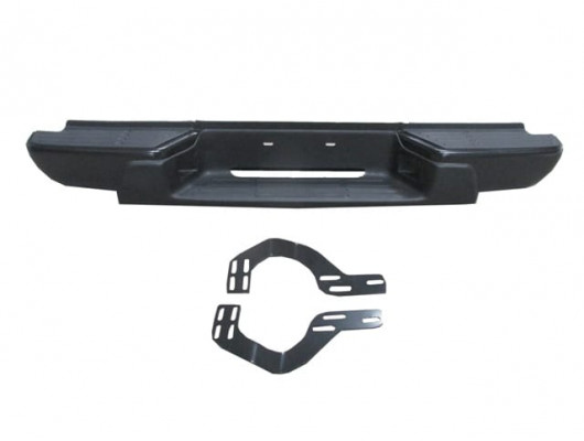 ISUZU D MAX- PICK UP- 07/12; ARKA TAMPON SİYAH(ÜSTÜ PLASTİKLİ)(BAĞLANTI AYAKLARI İLE BİRLİKTE)