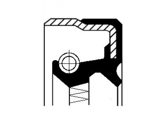 01019205B ARKA AKS KEÇESİ 40x52x7x12.5 CADDY II-A4 96-04