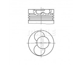 030PI00087102 MOTOR PİSTON SEGMAN 0.50 VW T5 AXB-AXC 3.4 SİLİNDİR 80.01 030 PI 00087102