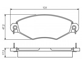 0986TB2315 ÖN BALATA P206 1.4 1.6 09/98 P306 1.4 1.6 5/93