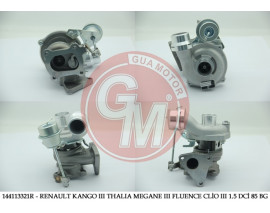 144113321R-TURBO KOMPLE KNG III 08 FLUENCE-CLIO III-MGN II-III-SCENIC II 1.5 DCİ 85 BG