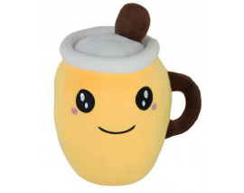 35 CM KAHVE KUPASI OYUNCAK YASTIK SARI RENK PELUŞ