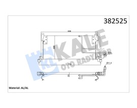 388800 KLİMA RADYATÖRÜ OPEL COMBO-CORSA B 1.2 1.4 1.7D 93-01 CORSA PICK-UP 1.4GLS 94-97 1.0 97-02 KURUTUCUSUZ BRAZING AL-AL 631x368x20 1850032-52484309-90486844-90508124