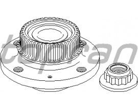 755 ARKA TEKER PORYASI RULMANLI POLO 94-01 -POLO CLASIC 95-01 -LUPO 98-05 4 DELİK VKBA3548