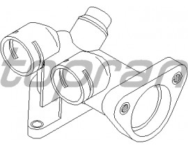755 TERMOSTAT YUVASI FLANŞI PASSAT 1.8-1.8T 96-00 - A4 1.8-1.8T-2.4 95-01 - A6 1.8-1.8T 95-05