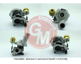 7701478022-TURBO LGN II-TRAFIC II-MASTER II-MGN 1.9 DCİ F9Q -MOVANO-VIVARO 1.9 DTİ