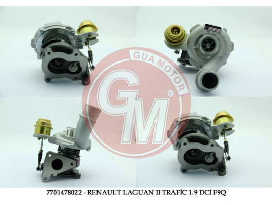 7701478022-TURBO LGN II-TRAFIC II-MASTER II-MGN 1.9 DCİ F9Q -MOVANO-VIVARO 1.9 DTİ