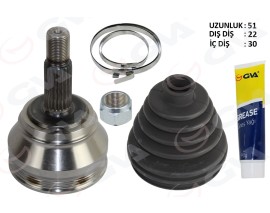 AKS KAFASI DIŞ GOLF3-CLASSİC-CORDOBA 1.6-1.8 91- AFT-ABS 1.6-1.8