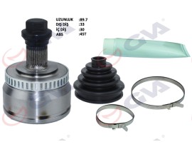 AKS KAFASI DIŞ ÖN A4-PASSAT 1.8T 96-01 ABS Lİ 45 DİŞ 33x30x53 92mm