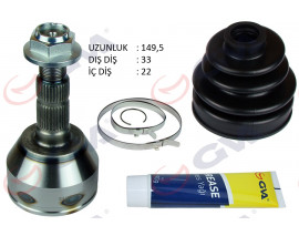 AKS KAFASI DIŞ ÖN ASTRA H-ZAFIRA B 1.4i-1.i6 04-09 33x22x53 149.5mm