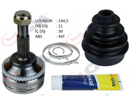 AKS KAFASI DIŞ ÖN CLIO II 98-05 KANGOO 98-08 1.5 DCI ABS Lİ 44DİŞ 21x30x52.2 144.5mm