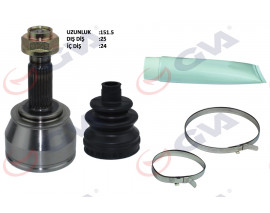 AKS KAFASI DIŞ ÖN DOBLO 1.9 JTD 01- DOBLO-ALBEA 1.3 MTJ 05- 25x24x51 152mm