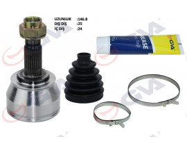 AKS KAFASI DIŞ ÖN EGEA 1.3 MJT MT 15- 25x24x51 146.5mm
