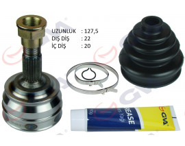 AKS KAFASI DIŞ ÖN FIAT TEMPRA 1.4i 92-99 22x20x46.8 127.5mm