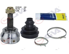 AKS KAFASI DIŞ ÖN LINEA 07- -DOBLO 10- 1.3MTJ 90HP 25x25x51.1 145.5mm