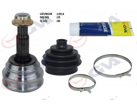 AKS KAFASI DIŞ ÖN POLO 1.6 94-99 AEE 75HP 22x30x53 129.5mm