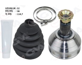 AKS KAFASI DIŞ POLO-IBIZA-FABIA-A1 1.0 TSI 17- CHZL-DKLA-CHZC-DKJA-DKRF 1.0 TSI