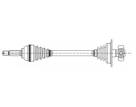 AKS KOMPLE SOL TRAFIC II-OPEL VIVARO 2.0-1.9 DCI 01 UZUNLUK 676mm