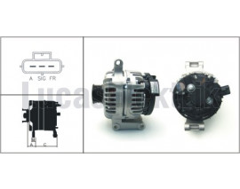 ALTERNATOR BOSCH TIP 12V 105A FORD TRANSIT V184 2.0 DI / 2.4DI 125PS 01 06 TAKVIYESIZ