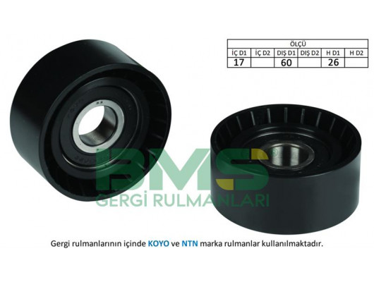 ALTERNATÖR GERGİ RULMANI CLIO II-KNG 1.6-1.4 16V LGN I-II 1.6 16V-MASTER-TRAFFIC-MOVANO-VIVARO1.9DCI