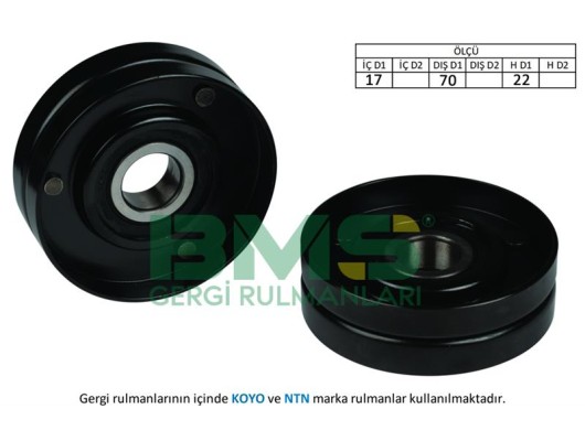 ALTERNATÖR GERGİ RULMANI ROVER VOYAGER I CHRYSLER 825D 17x70x22