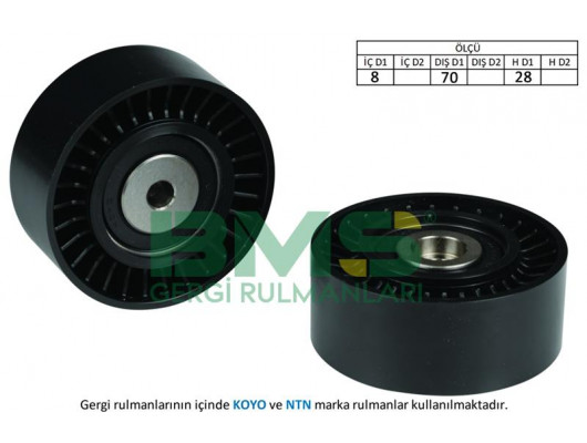 ALTERNATÖR GERGİ RULMANI VW CRAFTER-MULTIVAN V-T5-TIGUAN 2.0 TDİ 2010 A4-A5-A6-Q5 2.0 TDİ 70x28