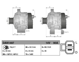 ALTERNATOR ISUZU D-MAX I 02-12