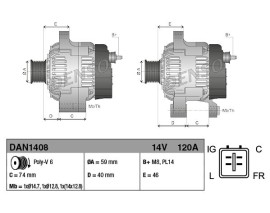 ALTERNATOR JAGUAR S-TYPE 99-08