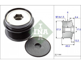 ALTERNATÖR KASNA RULMANLI JEEP CHEROKEE-WRANGLER 2.5-2.8CRD 01 DODGE NITRO