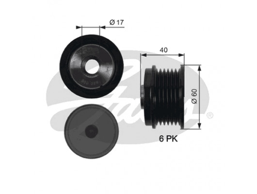 ALTERNATÖR KASNAĞI 39.2mm CMAX-FIESTA VI-FOCUS III-KUGA II-TRANSİT-CONNECT-COURIER 1.5-1.6-2.0TDCİ