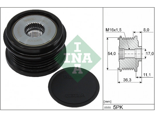 ALTERNATÖR KASNAĞI ASTRA K 1.4 INSIGNIA B 1.5 B14XE-XNT-XFT-XFL-D14XFT-XFL-B15SFT-D15SFT-SFL
