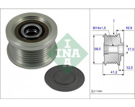 ALTERNATÖR KASNAĞI RULMANLI TOYOTA AURIS-AVENSIS-COROLLA VERSO-YARIS-RAV4 2.0-2.2 D-4D 7 KANAL