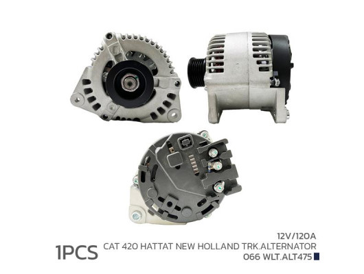 ALTERNATÖR SARJ DİNAMOSU 12V 120A CAT 420 HATTAT NEW HOLLAND TRK.