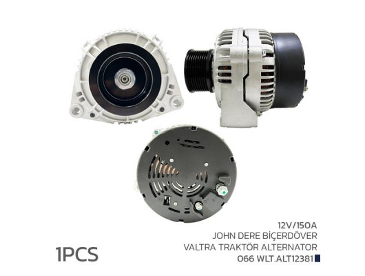 ALTERNATÖR SARJ DİNAMOSU 12V 150A JONH DERE BİÇERDÖVER VALTRA TRAKTÖR