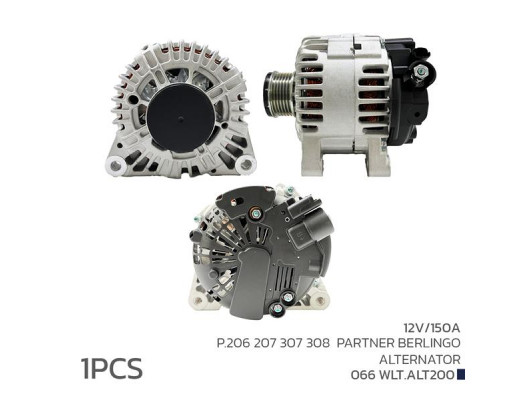 ALTERNATÖR SARJ DİNAMOSU 12V 150A P. 206 207 307 308 PARTNER BERLINGO