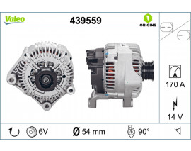 ALTERNATOR SARJ DINAMOSU 14V 170 A BMW S85 M5 E60 04 09 S85 M6 E64 06 10