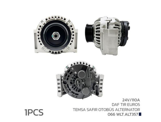 ALTERNATÖR SARJ DİNAMOSU 24V 110A DAF TIR EURO5 TEMSA SAFİR OTOBÜS