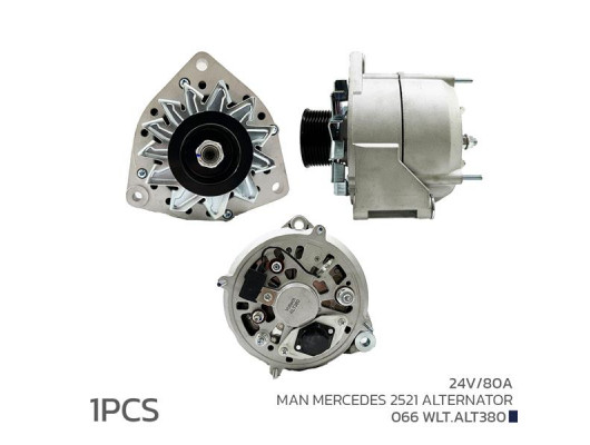 ALTERNATÖR SARJ DİNAMOSU 24V 80A MAN MERCEDES 2521