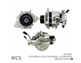 ALTERNATÖR SARJ DİNAMOSU KOMPLE MITSUBISHI L300 2.5L 4D56 8v P15 92-03 12V 65A ÇİFT KASNAK - VA KUMLU